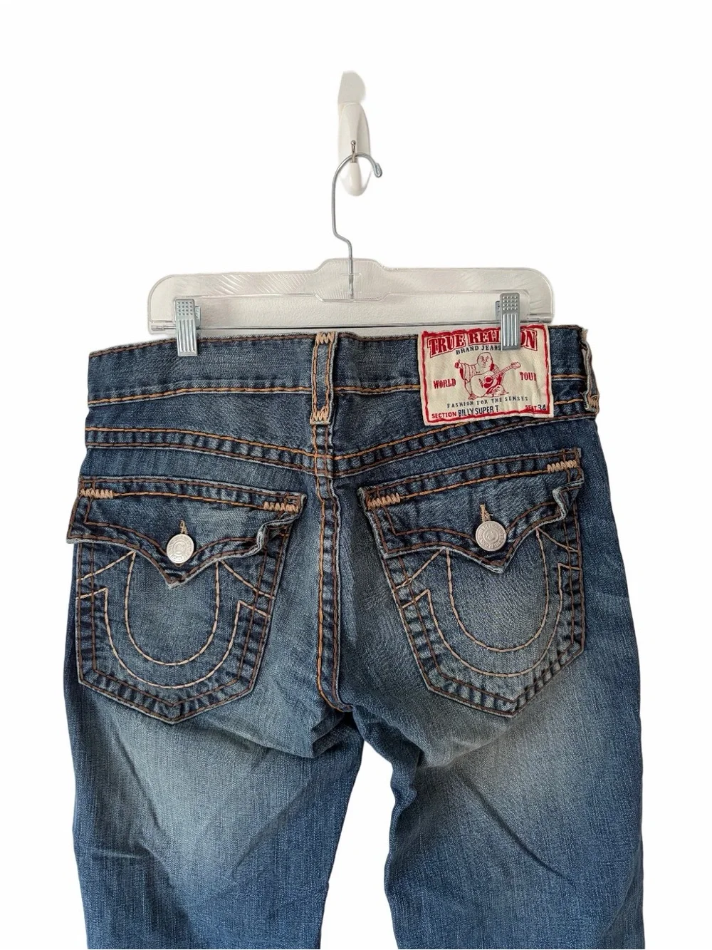 True Religion Billy Super T Denim Blue Jeans size 34